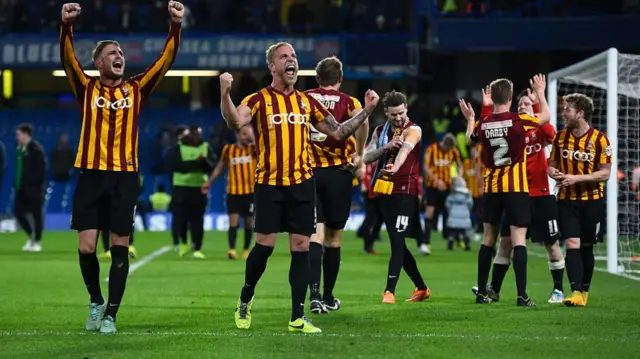 Bradford celebrate