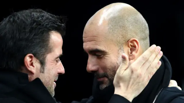 Marco Silva and Pep Guardiola