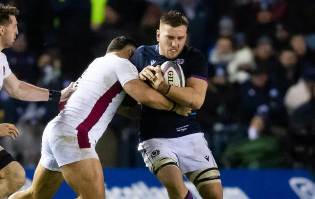 Scotland's Matt Fagerson was awarded Player of the Match