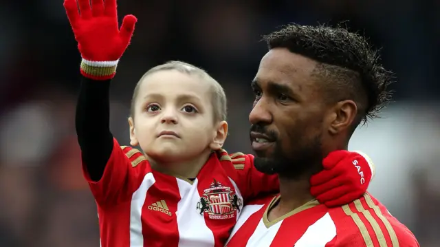 Bradley Lowery Jermaine Defoe