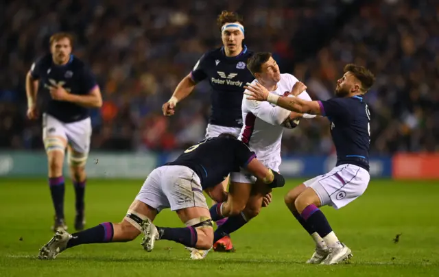 Ben Youngs with ball