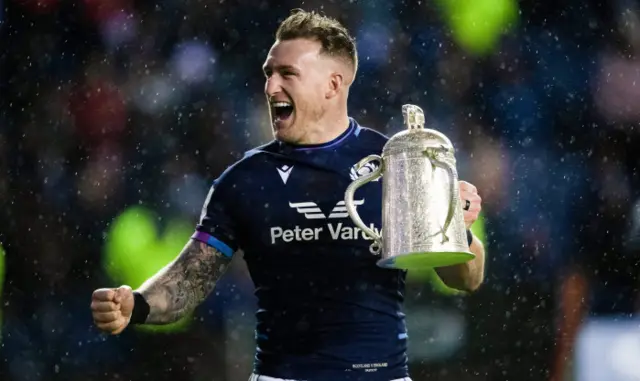 Scotland captain with the Calcutta Cup