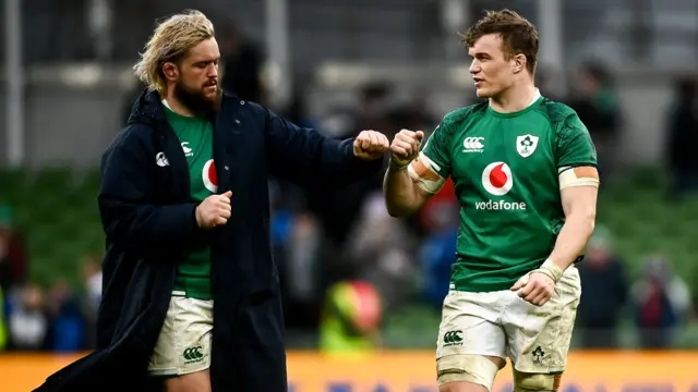 Porter and Ringrose celebrate