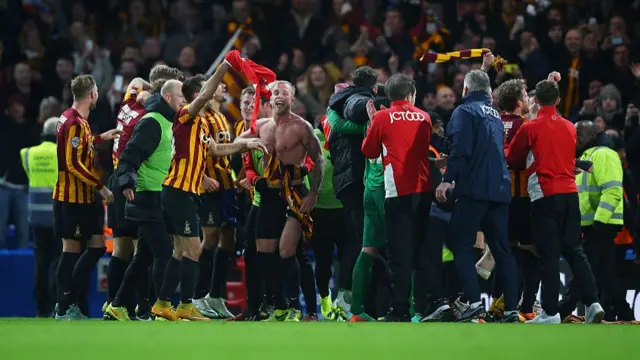 Bradford celebrate