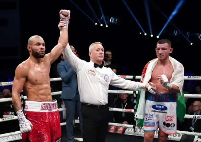 Chris Eubank Jr is awarded a comfortable points decision