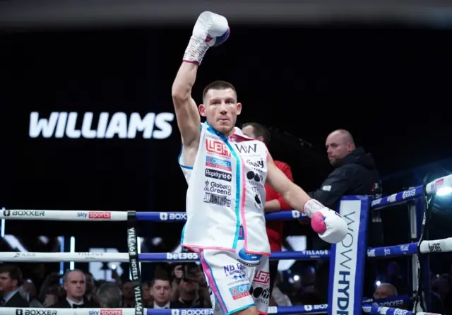 Liam Williams enters the ring