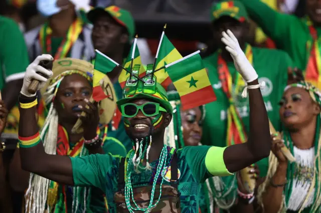 Senegal fans