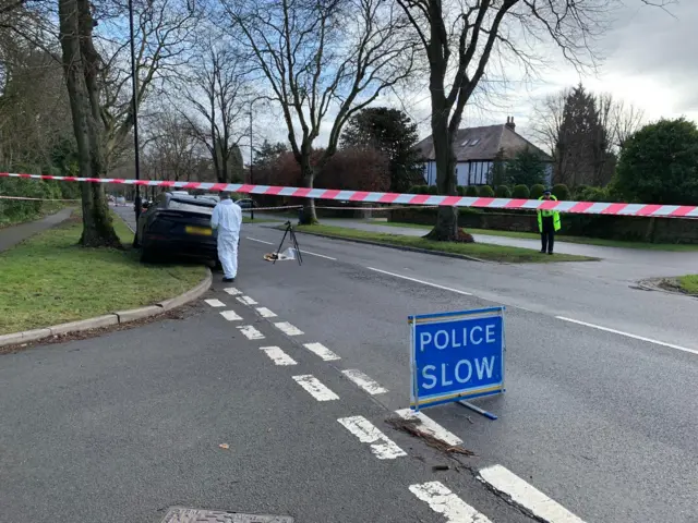 Police cordon in Millhouses