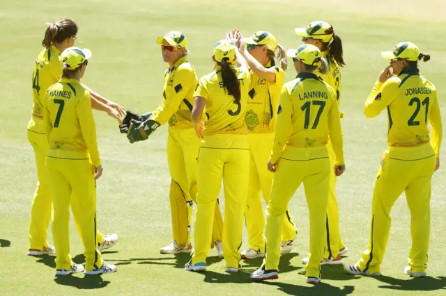 Australia celebrate