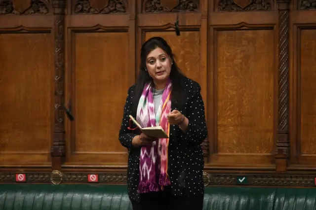 MP Nusrat Ghani speaks during a session in Parliament in London (May 2021 file picture)