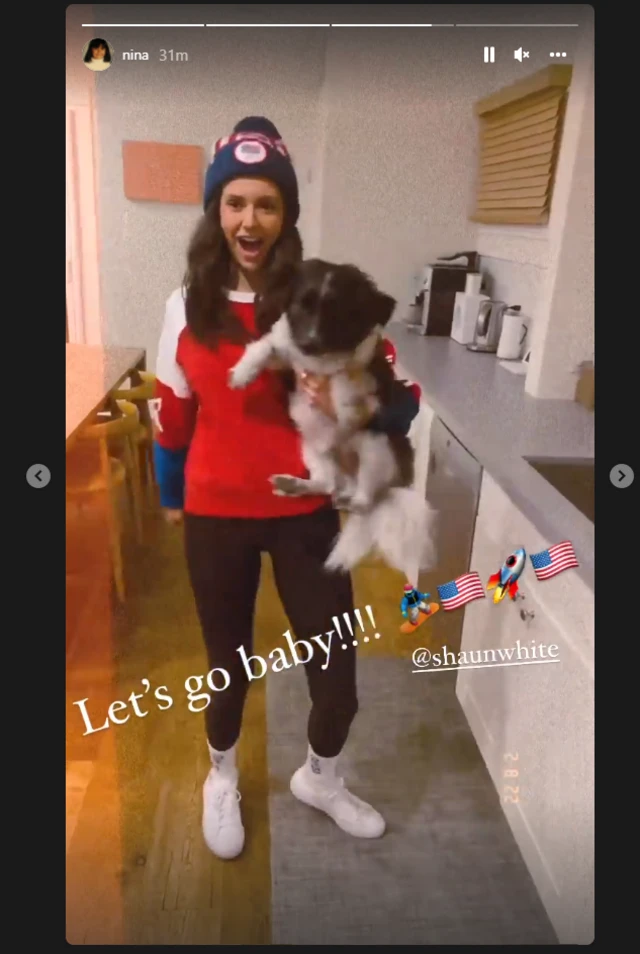 Nina Dobrev Instagram story