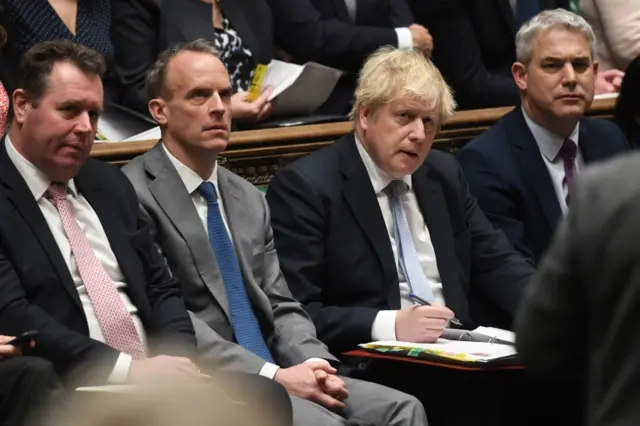 Boris Johnson in the Commons