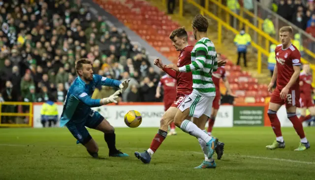 Jota's back-post finish opened the scoring at Pittodrie