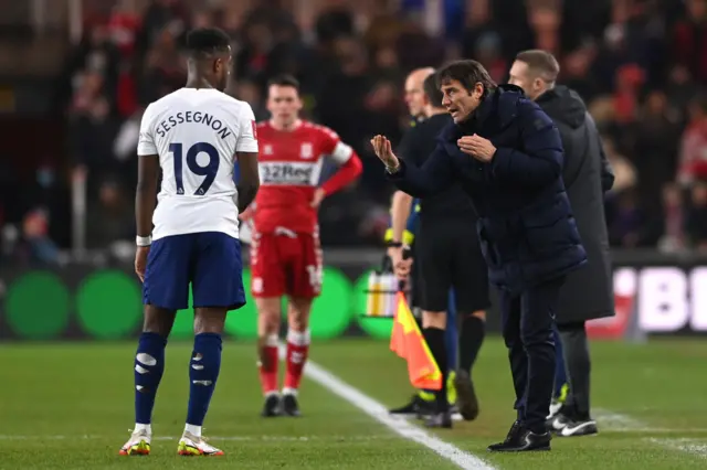 Conte talks to Sessegnon