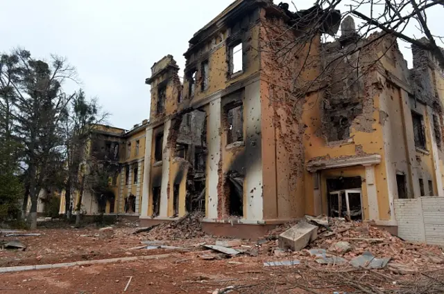 A school in Kharkiv targeted by Russian shelling