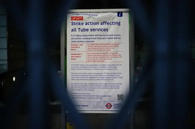 Tube strike