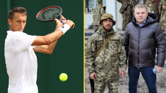 Ukrainian tennis player Sergiy Stakhovsky and boxer Vasiliy Lomachenko