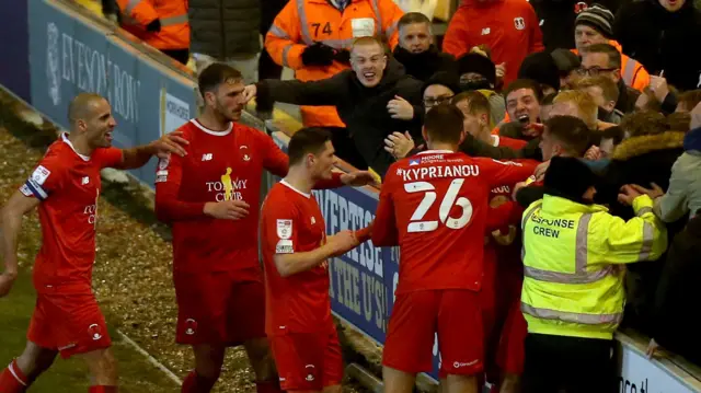 Leyton Orient celebrate