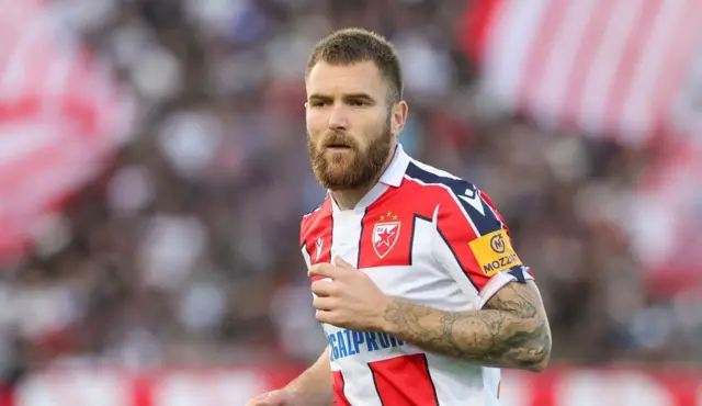 Red Star striker Aleksandr Katai