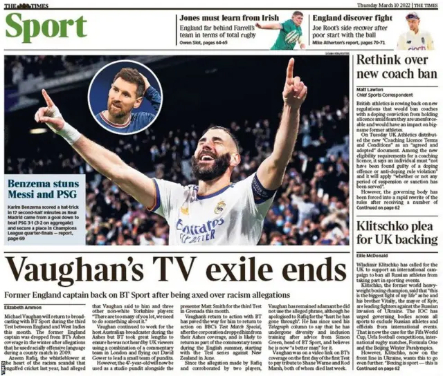 Times back page