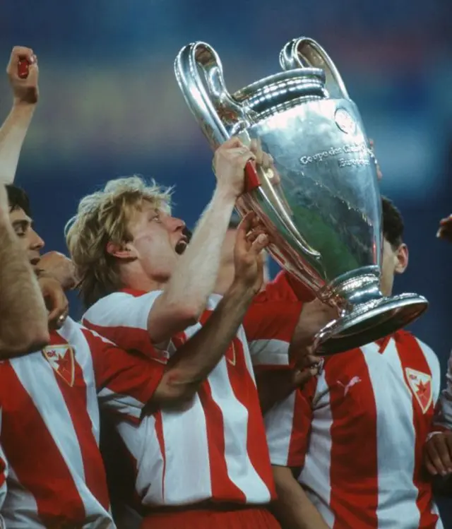 Robert Prosinecki with the European Cup