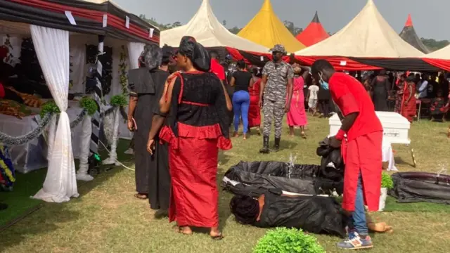 The funeral in  Appiatse village