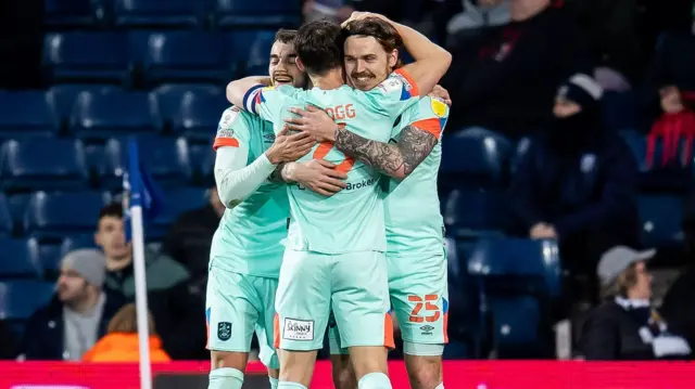 Huddersfield celebrate goal