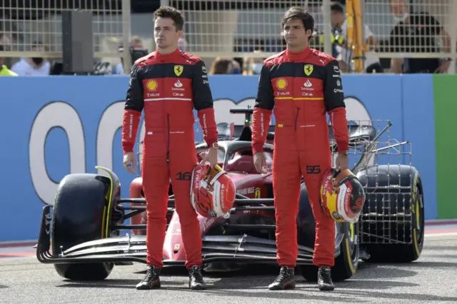 Charles Leclerc and Carlos Sainz