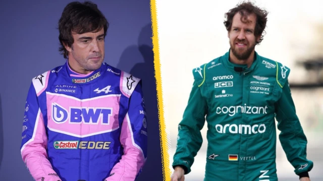 Fernando Alonso and Sebastian Vettel