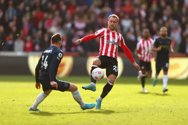 Christian Eriksen, Brentford, Burnley