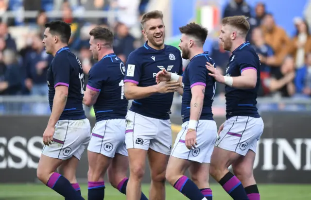 Scotland scored five tries in Rome