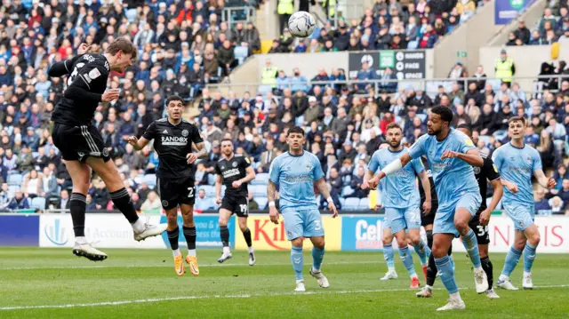 Sander Berge scores for Sheff Utd at Coventry