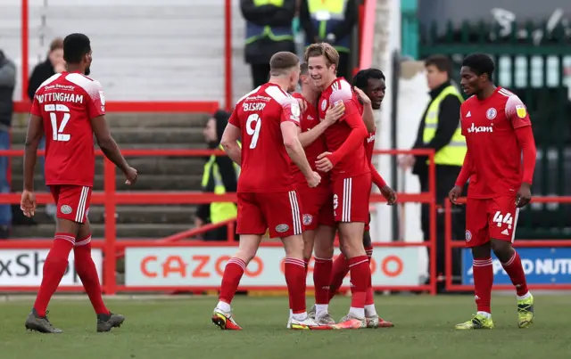 Accrington celebrate