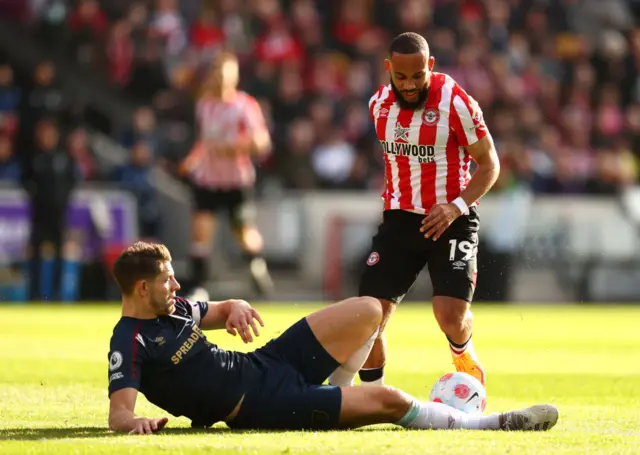 Bryan Mbeumo, James Tarkowski, Brentford, Burnley