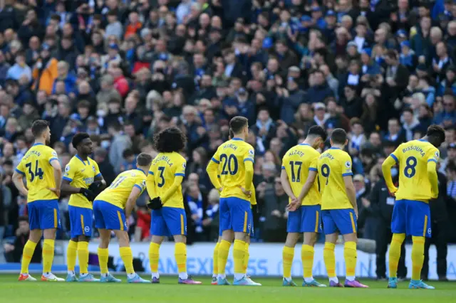 Brighton v Liverpool, yellow shirts, Ukraine