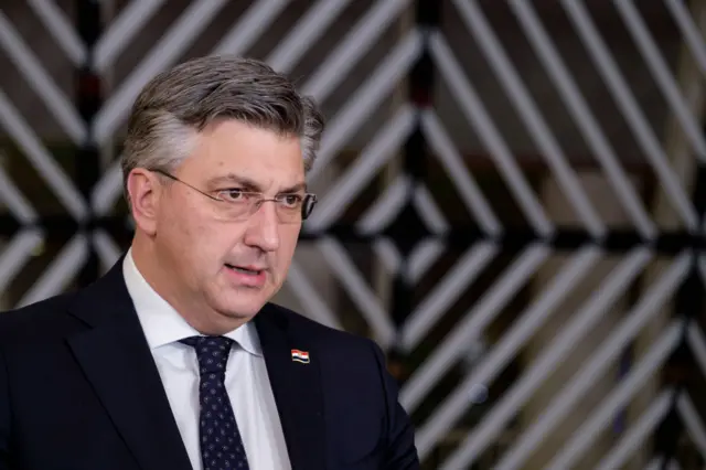 Croatian Prime Minister Andrej Plenkovic