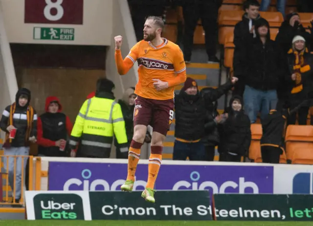 Kevin van Veen was on target in the Scottish Cup win over Aberdeen