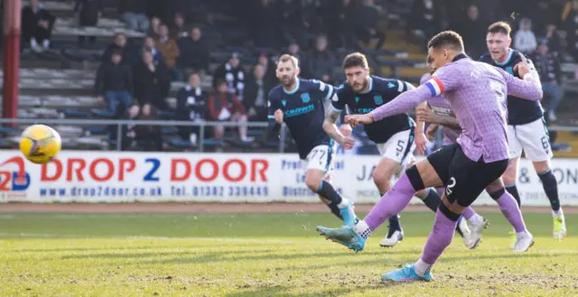 James Tavernier converts from the penalty spot