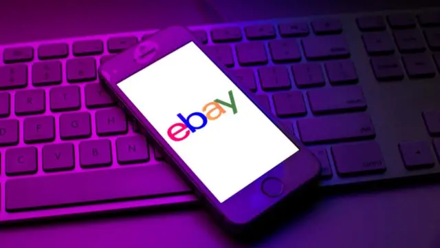 the ebay logo on a phone