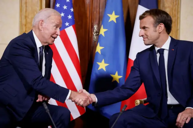 Biden and Macron