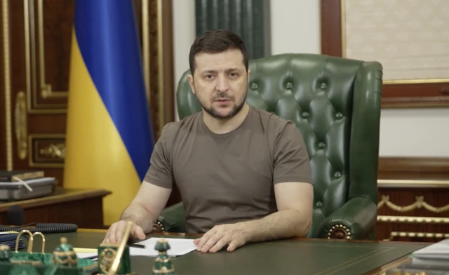 Zelensky in his nightly address