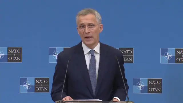 Jens Stoltenberg at Nato press conference