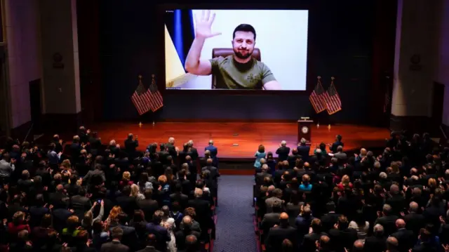 President Zelensky's virtual address to the US Congress