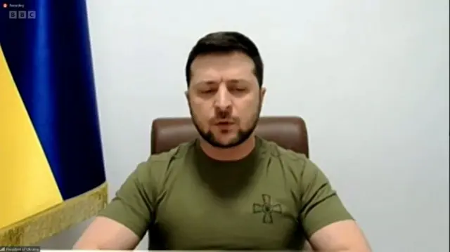 Zelensky speaking to US congress via video link