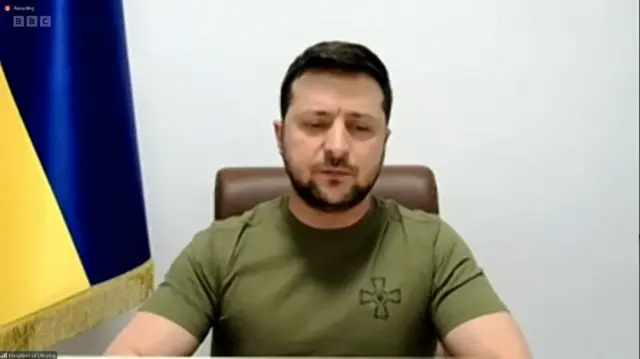 Zelensky speaking to US Congress via video link