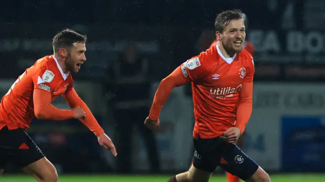 Luton celebrate