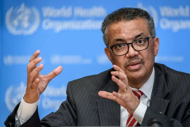 World Health Organization Director-General Tedros Adhanom Ghebreyesus