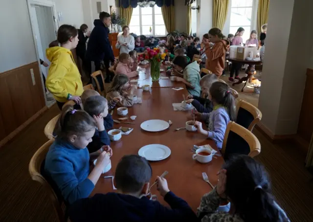 Ukrainian orphans in Trakai, Lithuania