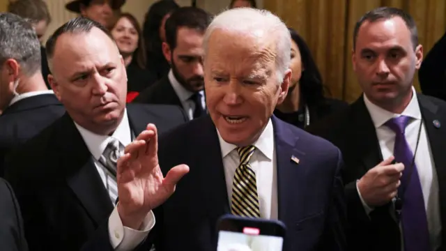 Biden speaks to reporters