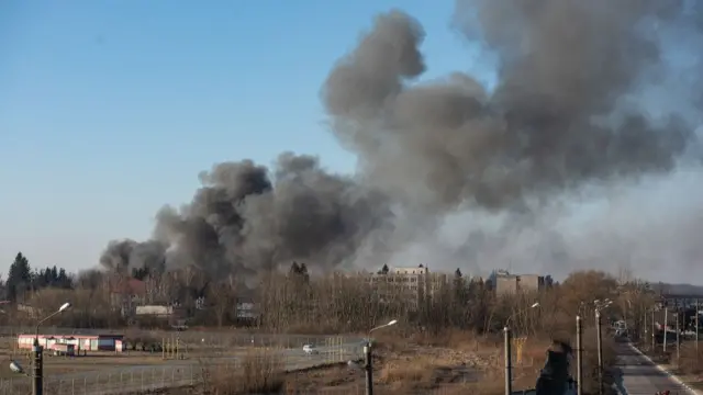 Explosion at airport aftermath